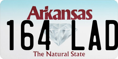 AR license plate 164LAD