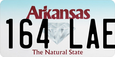 AR license plate 164LAE