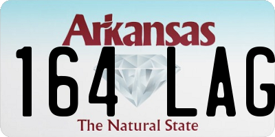 AR license plate 164LAG