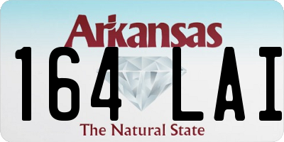 AR license plate 164LAI