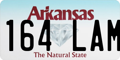 AR license plate 164LAM