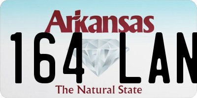 AR license plate 164LAN