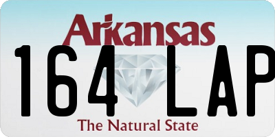 AR license plate 164LAP