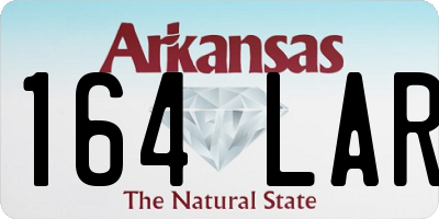 AR license plate 164LAR
