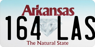 AR license plate 164LAS