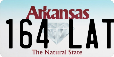 AR license plate 164LAT