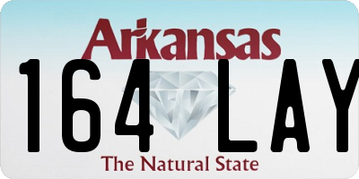 AR license plate 164LAY