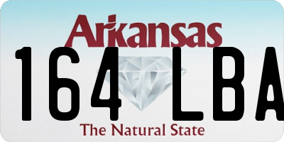 AR license plate 164LBA