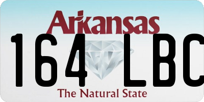 AR license plate 164LBC