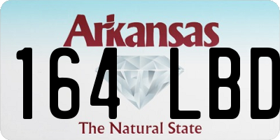AR license plate 164LBD