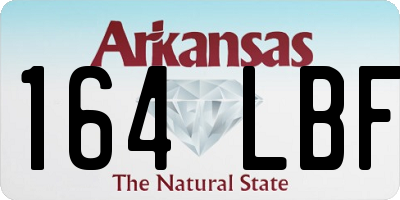 AR license plate 164LBF