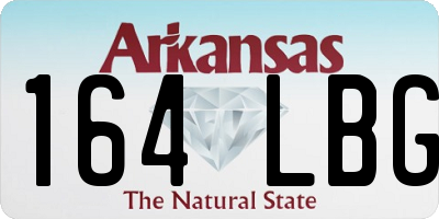 AR license plate 164LBG