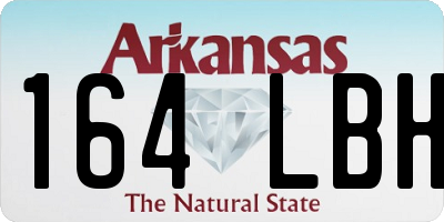 AR license plate 164LBH