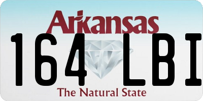 AR license plate 164LBI