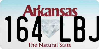 AR license plate 164LBJ