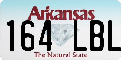 AR license plate 164LBL