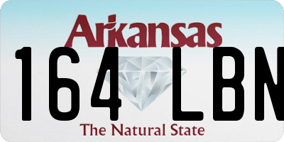 AR license plate 164LBN
