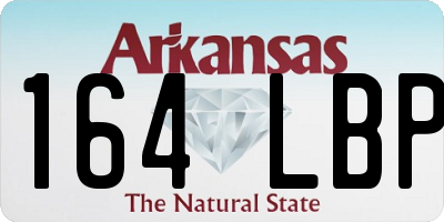 AR license plate 164LBP