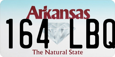 AR license plate 164LBQ