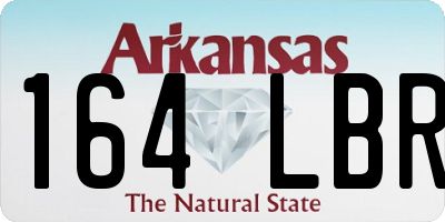AR license plate 164LBR
