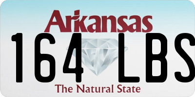 AR license plate 164LBS