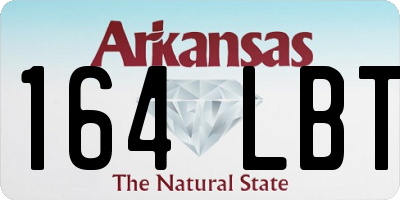 AR license plate 164LBT