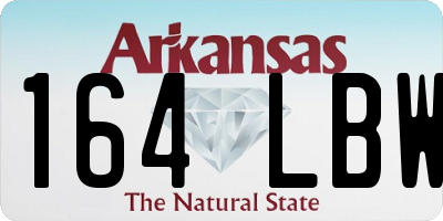 AR license plate 164LBW