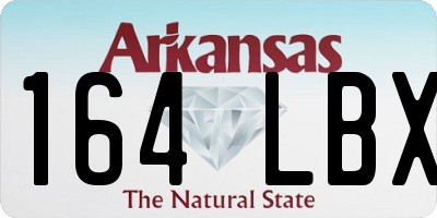AR license plate 164LBX