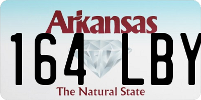 AR license plate 164LBY