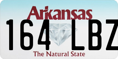 AR license plate 164LBZ