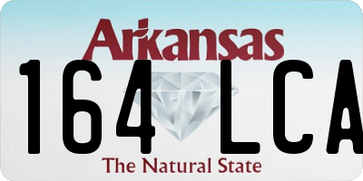 AR license plate 164LCA