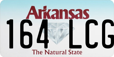 AR license plate 164LCG