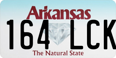 AR license plate 164LCK