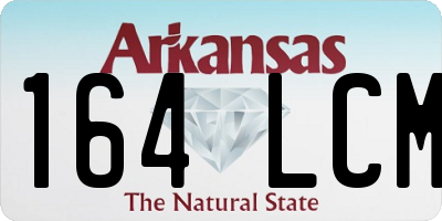 AR license plate 164LCM