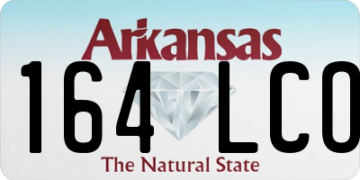 AR license plate 164LCO