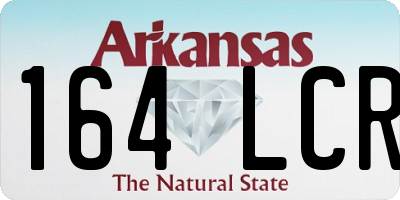 AR license plate 164LCR