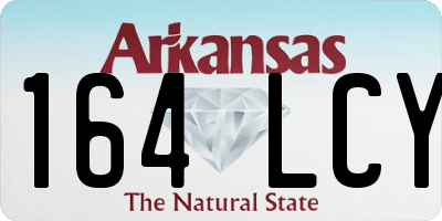 AR license plate 164LCY