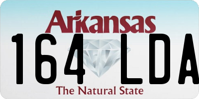 AR license plate 164LDA