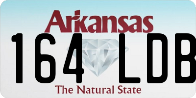 AR license plate 164LDB