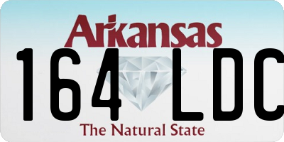AR license plate 164LDC