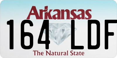 AR license plate 164LDF