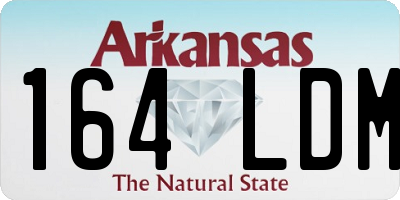 AR license plate 164LDM