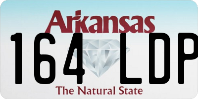AR license plate 164LDP