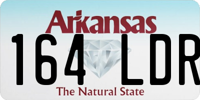 AR license plate 164LDR