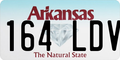 AR license plate 164LDV