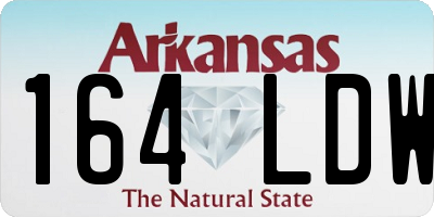 AR license plate 164LDW