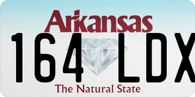 AR license plate 164LDX