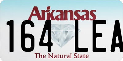 AR license plate 164LEA