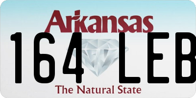 AR license plate 164LEB