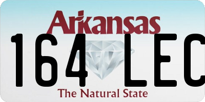 AR license plate 164LEC